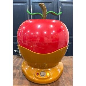 Chocomaker Apple Dipper Model EK300 Electric Fondue Pot Red Chocolate Carmel 11”